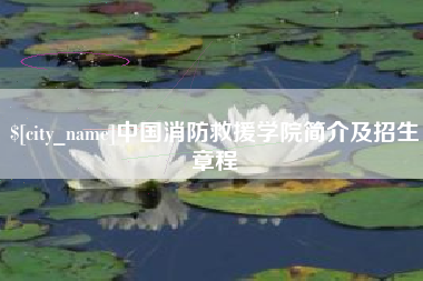成都中国消防救援学院简介及招生章程
