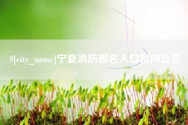 成都宁夏消防报名入口官网公告