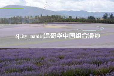 成都温哥华中国组合滑冰