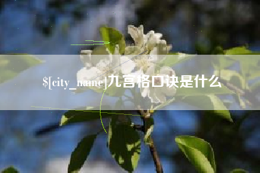 成都九宫格口诀是什么