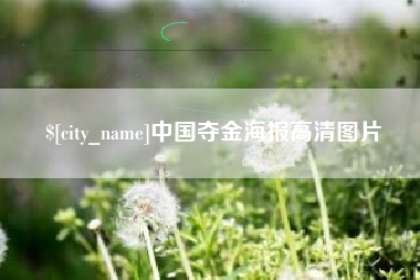 成都中国夺金海报高清图片