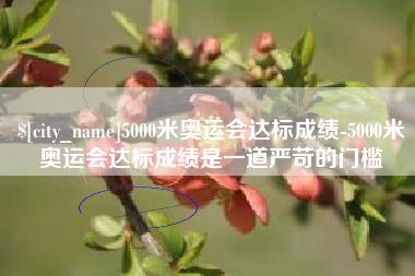 成都5000米奥运会达标成绩-5000米奥运会达标成绩是一道严苛的门槛