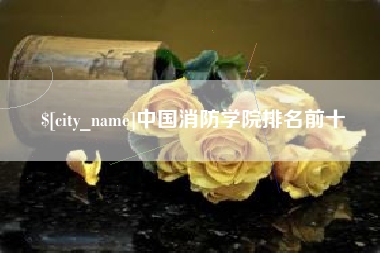 成都中国消防学院排名前十