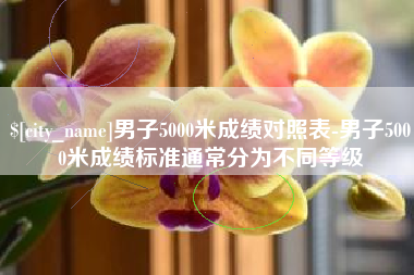 成都男子5000米成绩对照表-男子5000米成绩标准通常分为不同等级