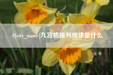 成都九宫格排列规律是什么
