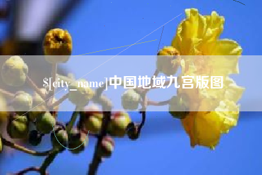 成都中国地域九宫版图