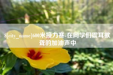 成都600米接力赛-在同学们震耳欲聋的加油声中
