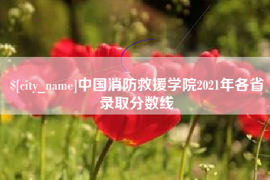 成都中国消防救援学院2021年各省录取分数线
