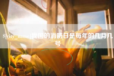 成都我国的消防日是每年的几月几号