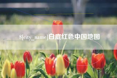 成都白底红色中国地图