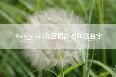 成都九宫格游戏叫啥名字