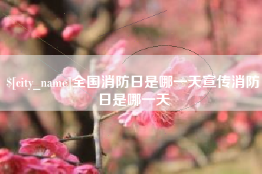 成都全国消防日是哪一天宣传消防日是哪一天