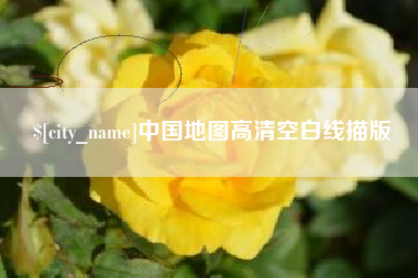 成都中国地图高清空白线描版