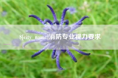 成都消防专业视力要求