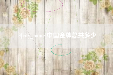 成都中国金牌总共多少