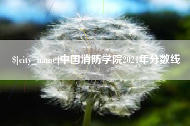 成都中国消防学院2024年分数线