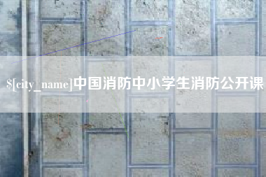 成都中国消防中小学生消防公开课