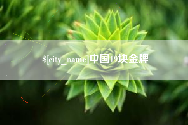 成都中国19块金牌
