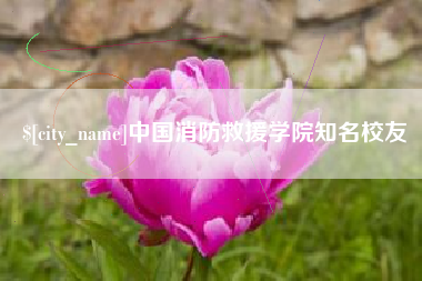 成都中国消防救援学院知名校友