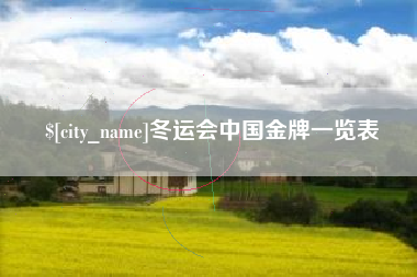 成都冬运会中国金牌一览表