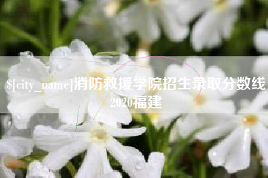 成都消防救援学院招生录取分数线2020福建