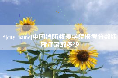 成都中国消防救援学院报考分数线浙江录取多少
